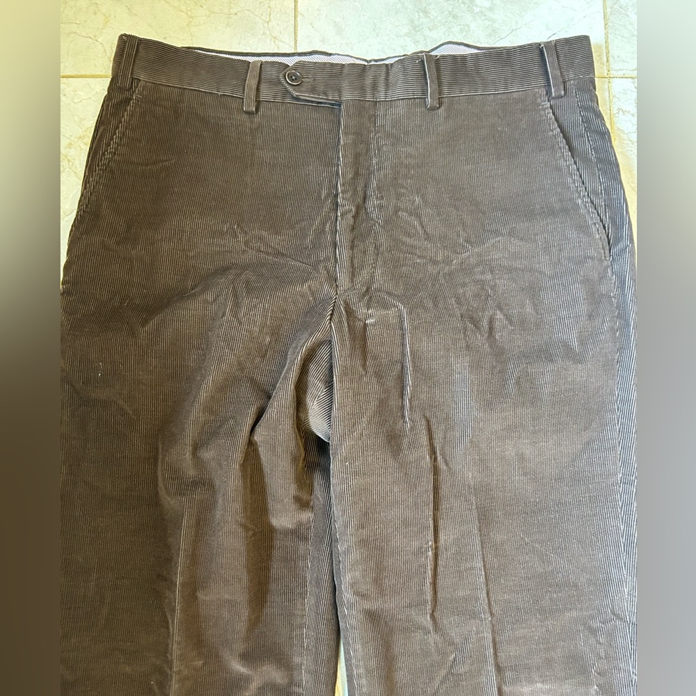 I Velluti Pontoglio for Neiman Marcus Men's Corduroy Pants in Rich Brown, Sz 36 - Picture 11 of 15